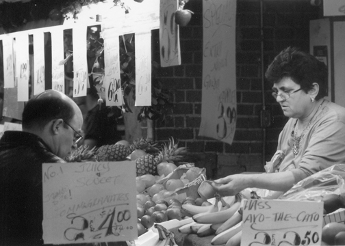 Produce Produce shop owner at St. Lawrence Market